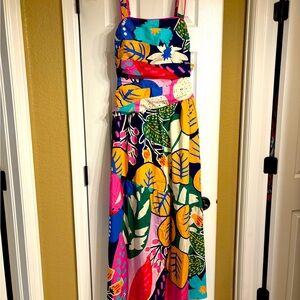 Lillias Asymmetrical Printed Dress- Brand Ciebon